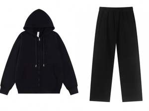 Sudadera con capucha de alta calidad para invierno, 100% algodón, con cremallera y logotipo de marca, unisex. - Product Image 3