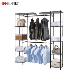 <strong>Expandable</strong> Metal Wardrobe Closet Organizer Storage <strong>Shelf</strong> Bedroom Clothes Rack <strong>Shelf</strong> - Product Image 5