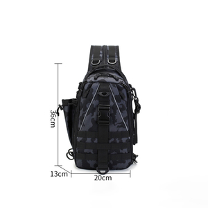 Dernier modèle de <span class=keywords><strong>sac</strong></span> de poitrine tactique imperméable convertible pour homme <span class=keywords><strong>Sac</strong></span> à <span class=keywords><strong>dos</strong></span> de pêche en plein air avec porte-canne à pêche - Product Image 5
