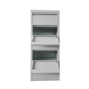 Armario de almacenamiento de metal y acero industrial, vitrina de 5 niveles, color gris - Product Image 3