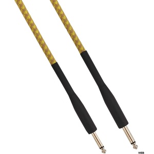 สายสัญญาณเสียงแบบผ้า 6.3 มม. โมโนแจ็ค ชายต่อชาย ยาว 5 ม. สีเหลืองน้ำตาล - Product Image 1