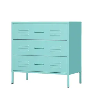 GD Hot Selling Home Furniture Living Room Bedroom Metal Chest Of Drawer Storage Drawer Cabinet With Legs