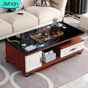 Promotion Exceptionnelle : Meubles de Salon Scandinaves Minimalistes, Table Basse et Meuble TV Rectangulaires en Bois avec Rangement, Vente en Gros - Product Image 1