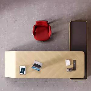 Escritorio <span class=keywords><strong>de</strong></span> Oficina Moderno y Lujoso <span class=keywords><strong>de</strong></span> Tablero <span class=keywords><strong>de</strong></span> Melamina XTKD-36 para Gerente/Jefe/Director Ejecutivo - Colores y Tamaños Personalizables, Proceso <span class=keywords><strong>de</strong></span> Sellado <span class=keywords><strong>de</strong></span> Bordes Completos - Product Image 3