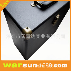 Boîte de rangement pour disques vinyles rétro, noire, anti-poussière, anti-humidité, étui pour CD - Product Image 4