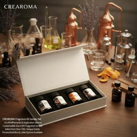 Lot de 4 échantillons d'huiles parfumées premium de 50 ml – Huile aromatique sans eau pour diffuseur commercial à brume froide avec senteurs personnalisées OEM