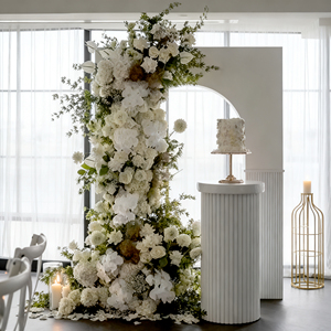 Arco de Flores Sintéticas para Bodas al por Mayor de Fábrica, Arco de Flores Artificiales Decorativo para Bodas y Cumpleaños - Product Image 1