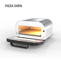 Four à pizza électrique Storman avec friteuse à air, contrôle de température tactile, double panier de 12 pouces, usage domestique, en acier inoxydable, économe en énergie