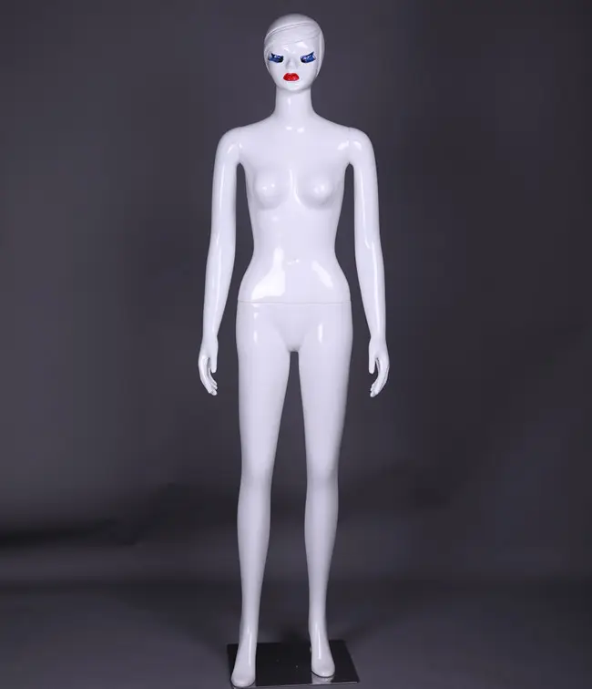 Maniquí inflable para mujer, cuerpo completo de plástico blanco brillante, barato