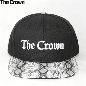 Casquette plate à 6 panneaux en cuir avec logo personnalisé, texture exotique, vente en gros, fabricant de broderies - Product Image 2