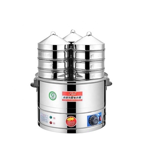 Restoran endüstriyel büyük 20 litre paslanmaz çelik katmanlı gıda elektrikli buharlayıcı Pot - Product Image 5