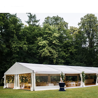 Tente extérieure en PVC transparent en aluminium de luxe, taille personnalisée, tente de mariage pour fête en plein air, tente d'église, chapiteau