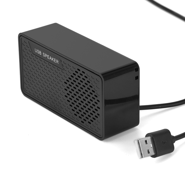 High Sound Quality Professional Computer Desktop Mini USB Speakers Plastic Built-In Microphone