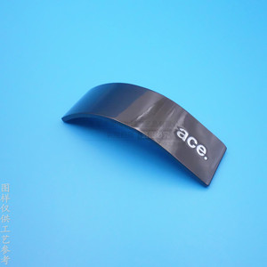 Ace Curved Zinc Alloy Bag Label 55mm Electroplated Protective Luggage <b>Hardware</b> - Product Image 1