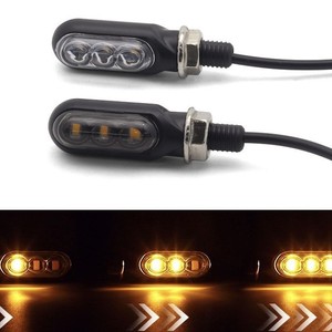 Intermitentes LED Secuenciales para Motocicleta con Certificación E-Mark, Mini Cilíndricos, Impermeables, Color Ámbar, Indicador de Flujo, Homologados para Carretera en Europa, para BMW - Product Image 3
