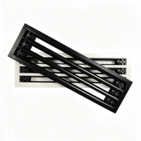 Diffuseur linéaire en aluminium sur mesure pour ventilation de plafond HVAC, grille de climatisation