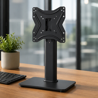 Support de bureau professionnel, VESA max 400x400mm, réglage manuel de la hauteur, support de fixation pour téléviseur sur table
