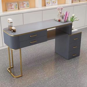 Bureau à <span class=keywords><strong>ongles</strong></span> unique en verre japonais Le bureau à <span class=keywords><strong>ongles</strong></span> simple de luxe léger peut être plié table à <span class=keywords><strong>ongles</strong></span> - Product Image 2