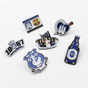 Pin de solapa de esmalte de aleación de zinc, con diseño de fichas Pogo 'Hungry Free', chapado en níquel, con pin de seguridad, personalizado, de la serie completa, tipo souvenir - Product Image 1