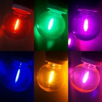 Ampoule LED G40 à couvercle lisse 120V 1W E12, globe incassable pour guirlandes lumineuses de jardin extérieur, blanc chaud 2200K