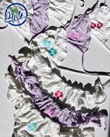Maillot de bain deux pièces de luxe à nouer sur le côté, avec volants, broderie florale, style triangle, pour femmes, vente en gros