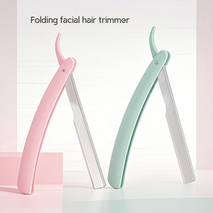 Maquinilla de afeitar de diseño plegable de salón de acero inoxidable, hoja recta de <span class=keywords><strong>barber</strong></span>ía vintage - Product Image 2