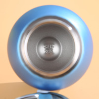 Nouvelle tasse portable moderne de style Guofeng, petite et robuste, pour l'extérieur, avec anneau de maintien, motif imprimé, idéale pour la voiture, tasse à vide, cadeau