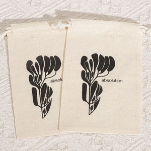 Eco-Friendly Natural Muslin Cotton Drawstring <b>Bag</b> for Tea Custom Logo Printed Organic Small Cotton Gift <b>Dust</b> Packing Pouch - Product Image 3