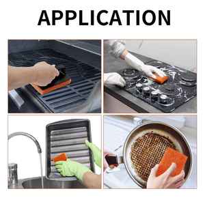 แผ่นขัดครัวไนลอน OEM สำหรับทำความสะอาดอย่างรวดเร็ว ทนทาน หนา 10 มม. ขนาดกลาง 4 นิ้ว x 5.25 นิ้ว สำหรับขจัดคราบอาหารติดแน่นและคราบน้ำมันจากการทำอาหาร - Product Image 4