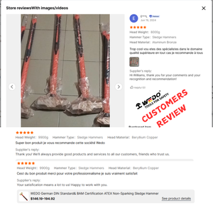 WEDO norme DIN allemande et certification <span class=keywords><strong>BAM</strong></span> Clé pliée à boîte de frappe anti-étincelles ATEX - Product Image 6