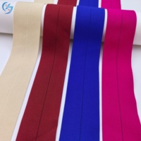 Bande élastique en nylon tissé coloré et souple, élastique plié de 6 cm de large, sangles pliées pour accessoires de couture de vêtements