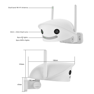 GW-F4FD-M2H-US Gcraftsman 2.4G 5G Kép Wifi 4MP Ống Kính 170 Độ IP Nhà An Ninh Máy Ảnh Ngoài Trời Camhi Pro Ứng Dụng Trong USA Kho - Product Image 6