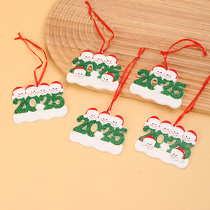 Cá nhân hoá <span class=keywords><strong>2025</strong></span> ngày nhựa trang trí gia đình nhiều phong cách để lựa chọn từ cây Giáng sinh treo đồ trang trí - Product Image 2