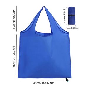 Sac de courses réutilisable personnalisé, écologique, sac de courses pour supermarché, sac de courses pliable en polyester - Product Image 2