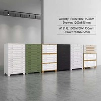 Armoire à plans en acier A0 A1, tiroirs pour plans et cartes, taille personnalisée OEM, 5 tiroirs, revêtement poudré