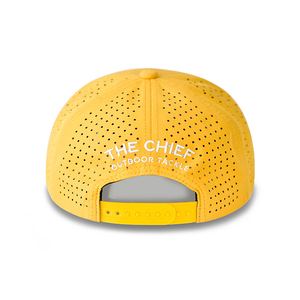 Cappello da Golf Impermeabile a 5 Pannelli in Poliestere Strutturato con Logo Personalizzato in Gomma, Stile Aviatore - Product Image 4