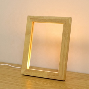 Cadre <span class=keywords><strong>photo</strong></span> électrique en bois personnalisé amusant avec <span class=keywords><strong>effet</strong></span> 3D et lumière LED USB - Product Image 2