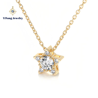 Collier Moissanite Fleur de Camélia Taillée Brillante Vintage en Argent Plaqué S925 Luxe Léger, Personnalisable et Polyvalent pour Couple
