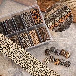 Wholesale Autumn and Winter Hot Selling Leopard Print <b>Nail</b> Art <b>Transfer</b> Paper Hot Selling Items for Spicy Girls - Product Image 5