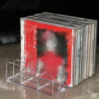 Présentoir de CD support de CD-DVD en acrylique transparent
