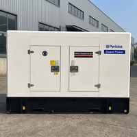 Generador Diésel Parkins UK Súper Silencioso de 15/20/25/30 kVA, Monofásico/Trifásico, 230V/400V, 50Hz, con Arranque Eléctrico y ATS, para Uso Doméstico