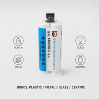 Adhesivo de Poliuretano KEJIA KJ-6363F05-2 1:1 para Metal, Plástico y Madera |   Curado Rápido en 5 Minutos |   Pegamento Negro de Alta Resistencia para Trabajos en Madera