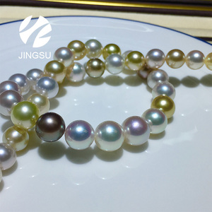 Truyền Thống Màu Sắc Tự Nhiên Top Chất Lượng Cao Luster Nam Biển Ngọc Trai Mix Tahiti Ngọc Trai Vòng Cổ Thiết Kế Thời Trang Loại Trang Sức - Product Image 5