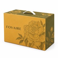 FOVAIRE Boîte Cadeau Réutilisable Écologique Personnalisée pour Fruits avec Poignée de Transport pour Présentation de Panier de Fruits Frais