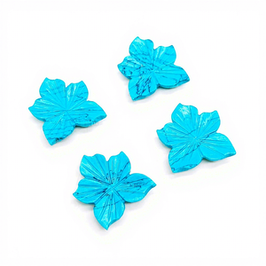Flor de Turquesa Azul AAA de 20mm, Piedra Preciosa Tallada a Mano, Turquesa Suelta, Precio al por Mayor para Fabricación de Joyas - Product Image 1