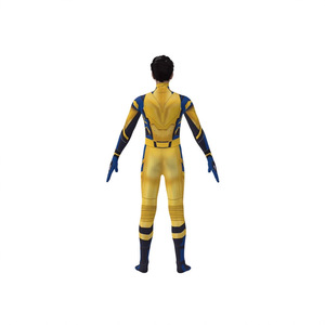 Disfraz de Cosplay de Wolverine de Hongbo Mingchuang para Hombre Adulto, Traje de Cuerpo Entero Amarillo y Azul, Traje Ajustado para Fiesta de Halloween - Product Image 3