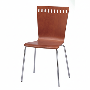 เก้าอี้รับประทานอาหารหลังต่ำทันสมัยเฟอร์นิเจอร์บ้านไม้ซ้อนกันได้สำหรับใช้ในห้องครัว - Product Image 1