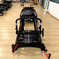 Machine de Pilates Reformer multifonctionnelle en aluminium avec logo personnalisé Megaree pour studio de yoga