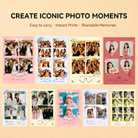 Machine à photos portable vintage avec imprimante, design en bois, pour location événementielle (mariages, fêtes)