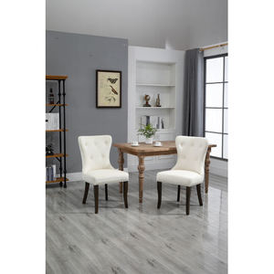 Wholesale Home Modern <b>Kitchen</b> Dinning Room Furniture Restaurant Cafe Solid Wood Upholstered Dining <b>Chairs</b> <b>Sale</b> - Product Image 3